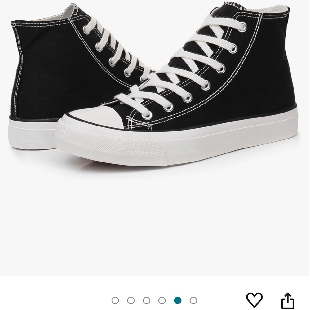 AIRWALK 🖤BLACK HIGH TOP TENNIS SHOES SZ 6🖤 - Picture 4 of 5